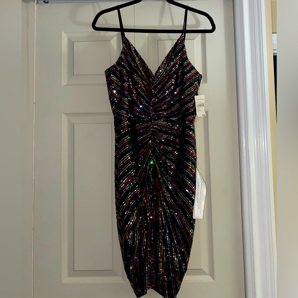 Rainbow Sequin Dress - Picture 1 of 3